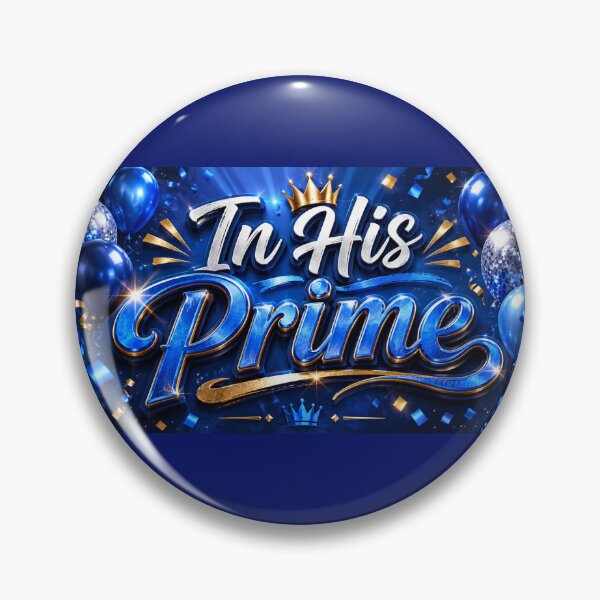 Item preview, 50th Birthday - In His Prime Blue & Gold designed and sold by Pamoji3.