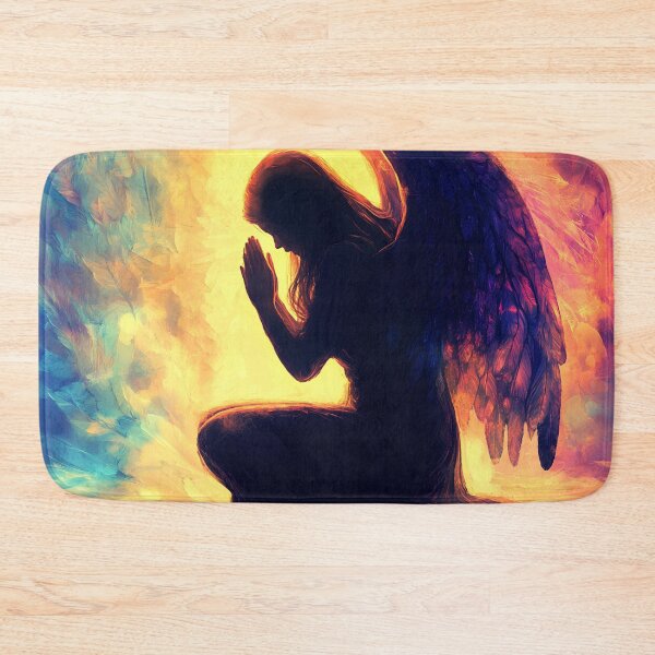 Item preview, Vibrant praying angel with wings designed and sold by dcrc.