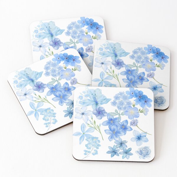 Item preview, Blue Floral Pattern designed and sold by KayeSystems.