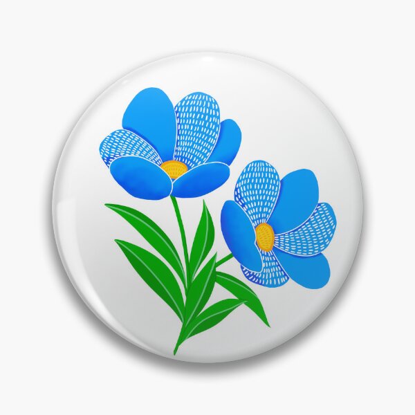 Item preview, Blue flowers designed and sold by EmuraStudio.