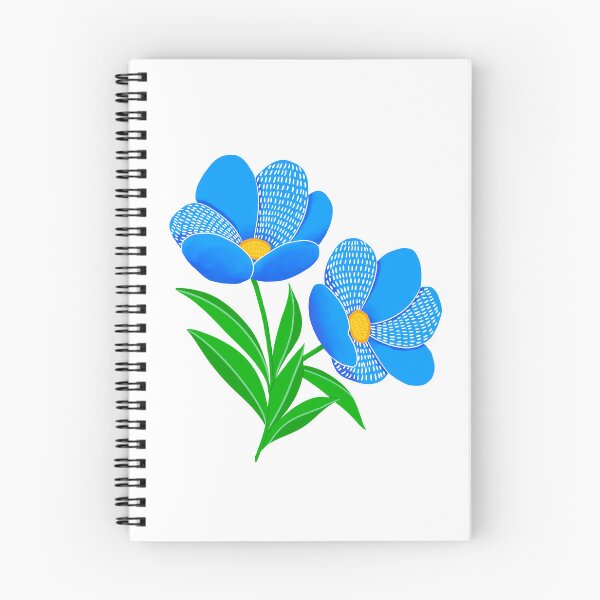 Item preview, Blue flowers designed and sold by EmuraStudio.