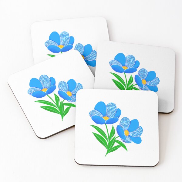 Item preview, Blue flowers designed and sold by EmuraStudio.