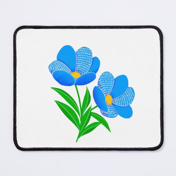 Item preview, Blue flowers designed and sold by EmuraStudio.