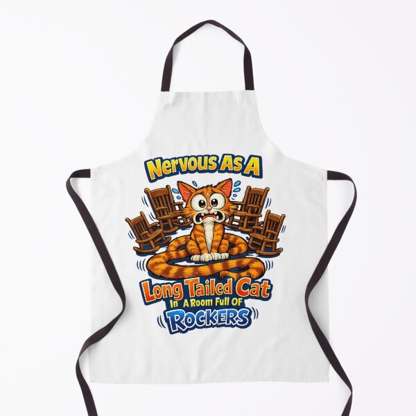 Item preview, Nervous Long Tailed Cat Funny Quote designed and sold by Happykale.