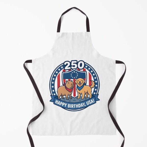 Item preview, Happy Birthday USA 250 Capybara And Dog Patriotic designed and sold by laughingshirts.