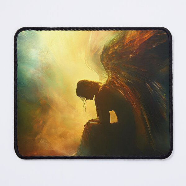 Item preview, Vibrant praying angel with wings designed and sold by dcrc.