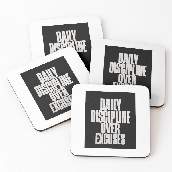 Item preview, Daily Discipline Statement Dark Typography Design designed and sold by PrintxforxYou.