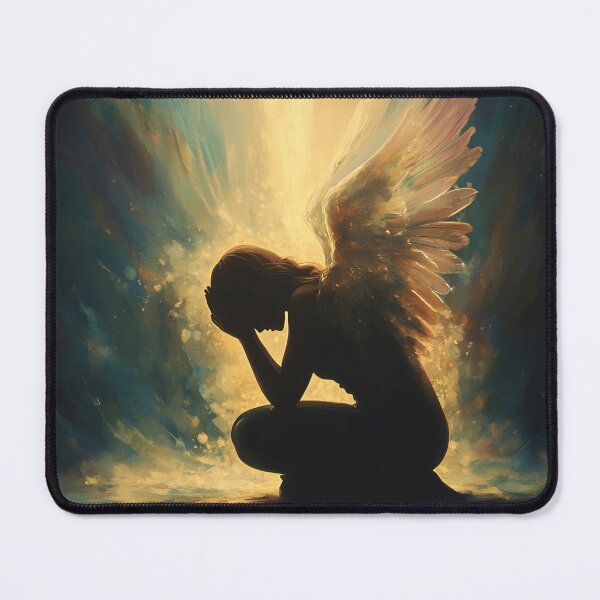 Item preview, Vibrant praying angel with wings designed and sold by dcrc.
