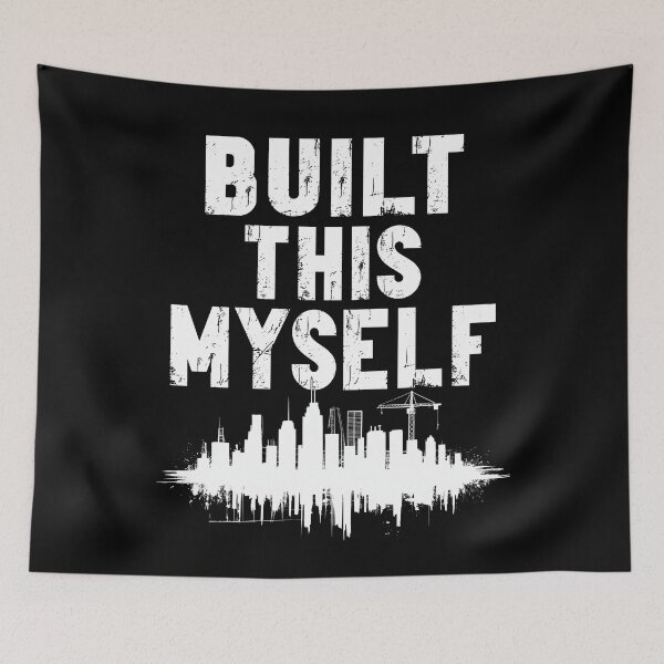 Item preview, Built This Myself Gift for Men City Builder Construction Worker Pride designed and sold by Say It With Ink.