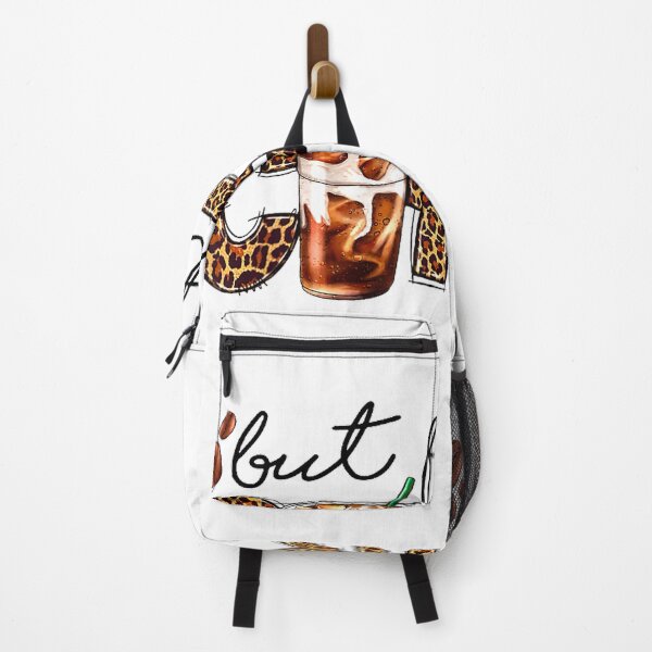 Item preview, But First Coffee Leopard Caffeine Drinker Iced Coffee Latte T-Shirt designed and sold by gidget-gadget.