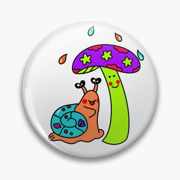 Item preview, Interesting New Friend Snail and Mushroom designed and sold by EMILYVU22.