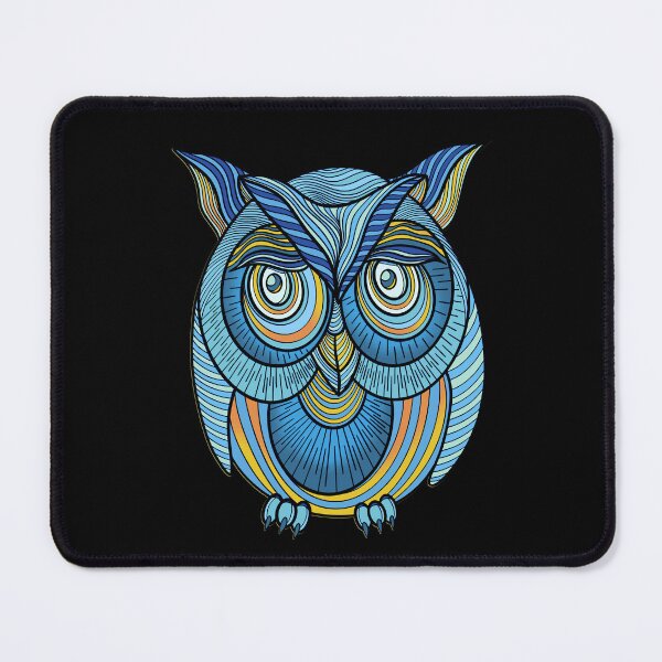Item preview, Midnight Wisdom Owl – Geometric Blue Line Art Design designed and sold by DaveDanchuk.