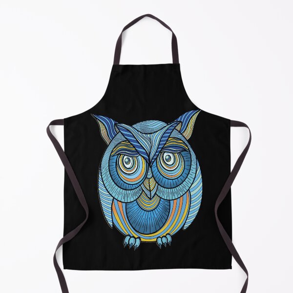 Item preview, Midnight Wisdom Owl – Geometric Blue Line Art Design designed and sold by DaveDanchuk.