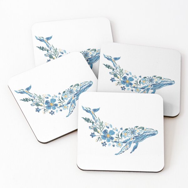 Item preview, Floral whale designed and sold by DeepyWorks.