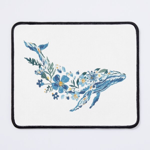 Item preview, Floral whale designed and sold by DeepyWorks.