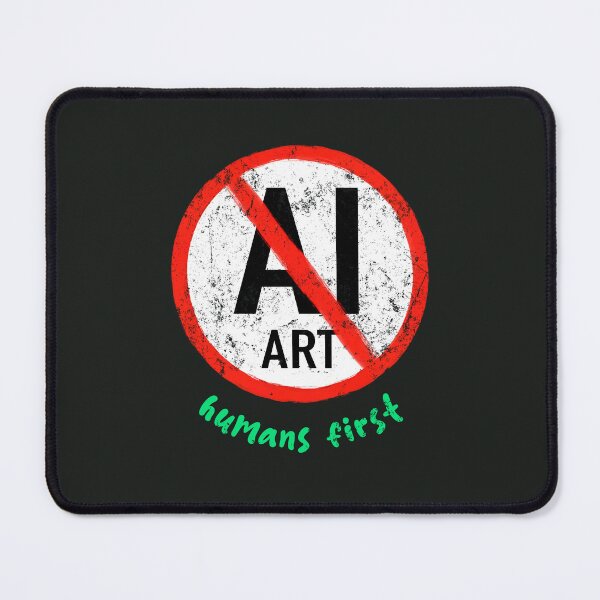Item preview, No AI Symbol - Humans First designed and sold by Frank J. Art.