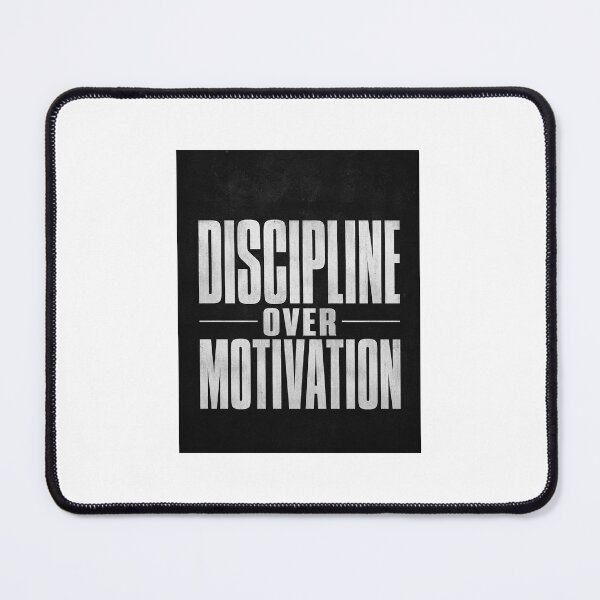 Item preview, Discipline Over Motivation Minimalist Typography Design designed and sold by PrintxforxYou.