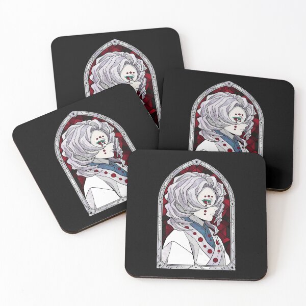 Item preview, Rui Demon Slayer White Robe Red Glass Portrait designed and sold by mildaclairmo.