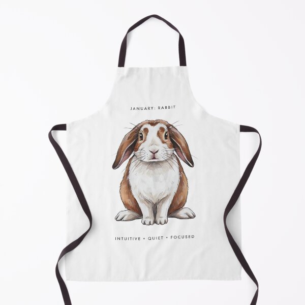 Item preview, January Rabbit Birth Month Animal | Intuitive Quiet Focused Personality Gift designed and sold by Cool-cat-art.