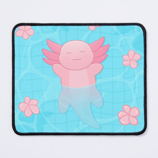 Item preview, Axolotl Swimming Pool Flowers designed and sold by Meg's Sketchbook.