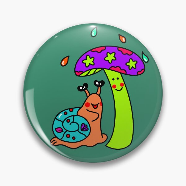 Item preview, Interesting New Friend Snail and Mushroom designed and sold by EMILYVU22.