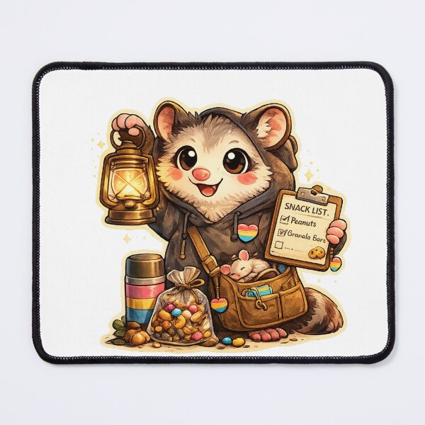 Item preview, Pan Pride Trail Guide Possum designed and sold by Candlelit Catastrophes.