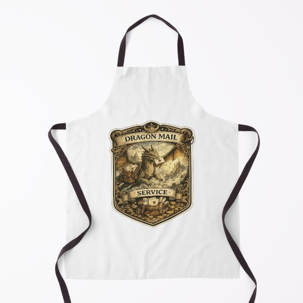 Item preview, Dragon Mail Service | Fantasy Postal Dragon | Magical Messenger Guild Design designed and sold by MrDev.