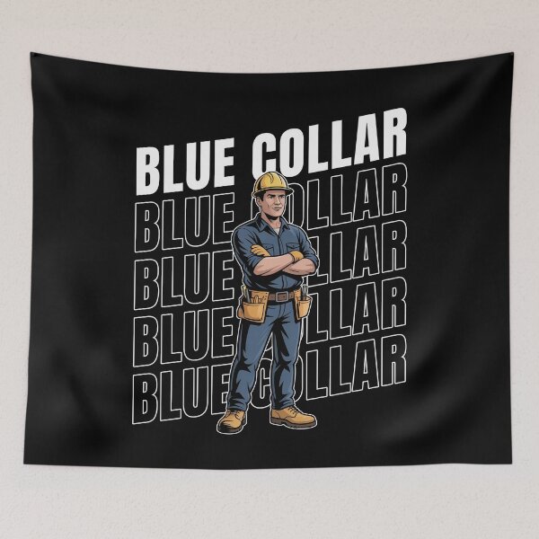 Item preview, Blue Collar Gift for Men Construction Worker Trades Pride designed and sold by Say It With Ink.