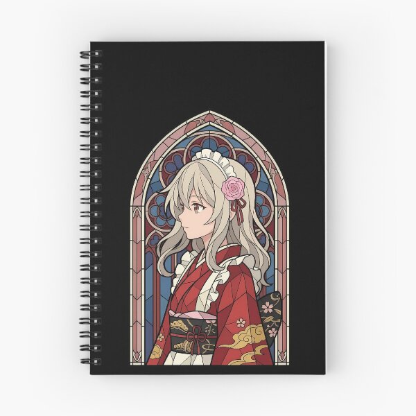 Item preview, Illyasviel von Einzbern Fate Stay Night Kimono Rose Stained Glass Aura designed and sold by mildaclairmo.