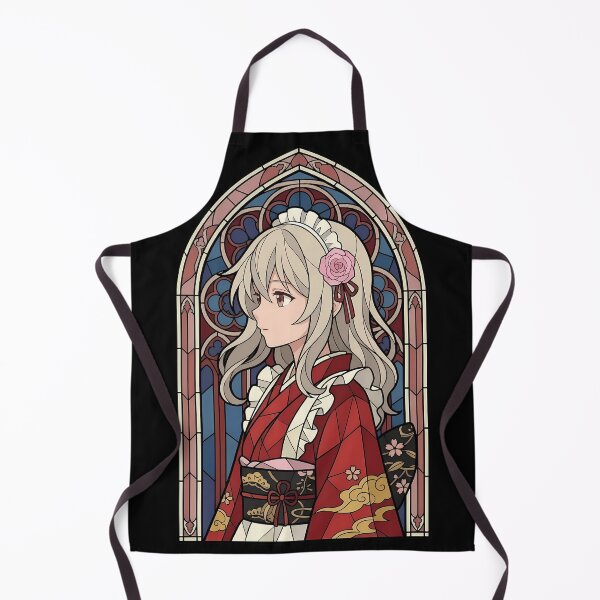Item preview, Illyasviel von Einzbern Fate Stay Night Kimono Rose Stained Glass Aura designed and sold by mildaclairmo.