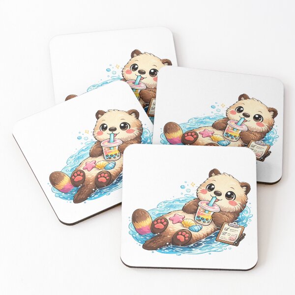 Item preview, Pan Pride Boba Otter designed and sold by Candlelit Catastrophes.