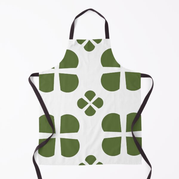 Item preview, Abstract floral clover seamless pattern in olive green designed and sold by Longsilp.