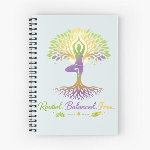 Item preview, Rooted. Balanced. Free. | Yoga, Meditation & Mindfulness Design  designed and sold by RachRadiantYoga.