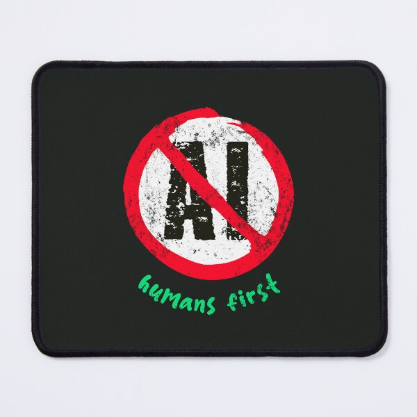 Item preview, No AI Symbol - Humans First designed and sold by Frank J. Art.