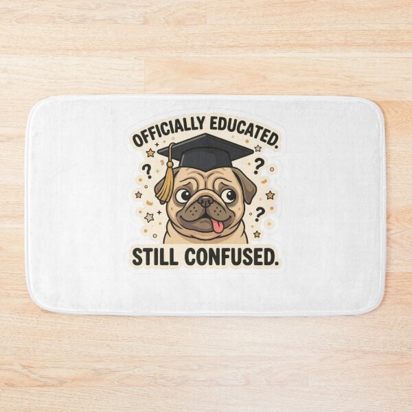 Item preview, officially educated still confused dog design sticker ! Paws & Confusion: The Official Post-Grad Mood ??  “I Have a Degree, Ask Me Anything... Actually Don’t.” Dog Sticker designed and sold by Ulikedigital14.