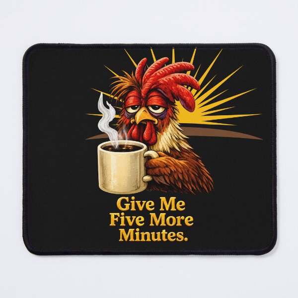 Item preview, Rooster - Give Me Five More Minutes designed and sold by AnimalMarvels.