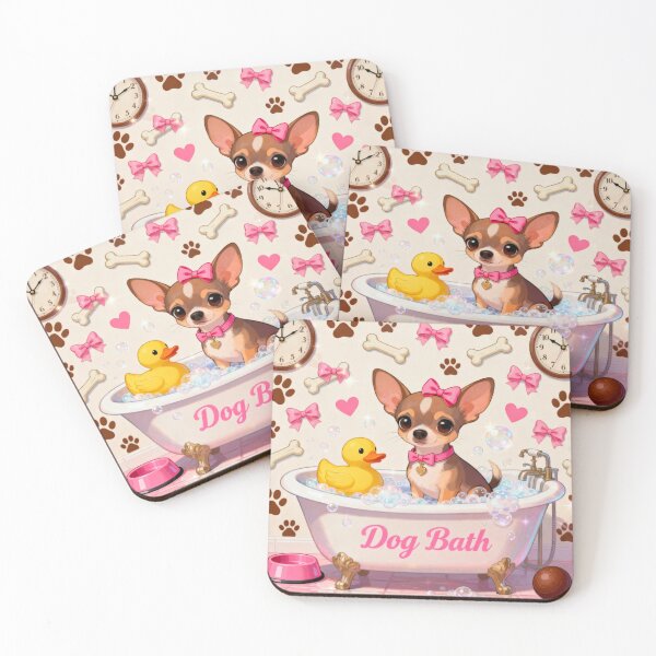 Item preview, Cute Chihuahua Bath Time designed and sold by Wags & Tails.