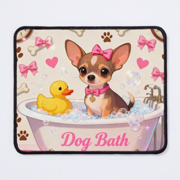 Item preview, Cute Chihuahua Bath Time designed and sold by Wags & Tails.