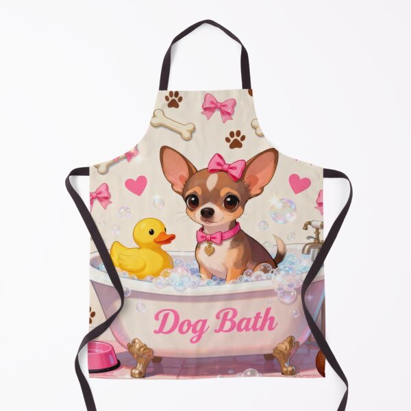 Item preview, Cute Chihuahua Bath Time designed and sold by Wags & Tails.