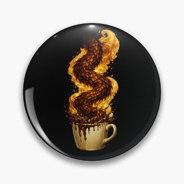 Item preview, Coffee Dragon Rising From Mug — Dark Fantasy Art for Coffee Lovers designed and sold by ArtoryWorks.