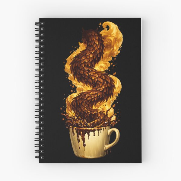 Item preview, Coffee Dragon Rising From Mug — Dark Fantasy Art for Coffee Lovers designed and sold by ArtoryWorks.
