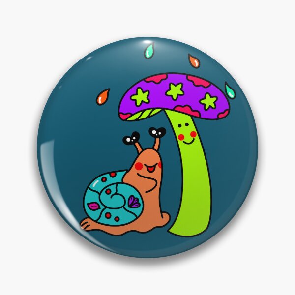 Item preview, Interesting New Friend Snail and Mushroom designed and sold by EMILYVU22.
