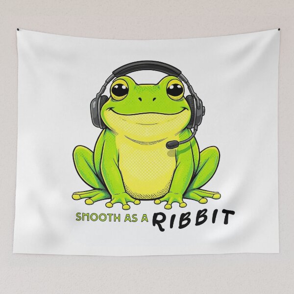 Item preview, Smooth as a RIBBIT — Funny Pilot Aviation Humour designed and sold by monolithstudio.