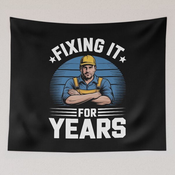 Item preview, Fixing It For Years Gift for Men Blue Collar Worker Trades Pride designed and sold by Say It With Ink.
