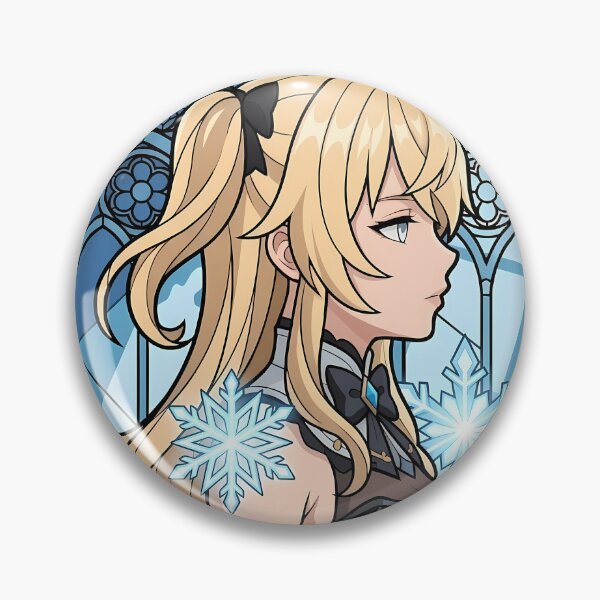 Item preview, Jean Genshin Impact Frost Cathedral Stained Glass designed and sold by mildaclairmo.