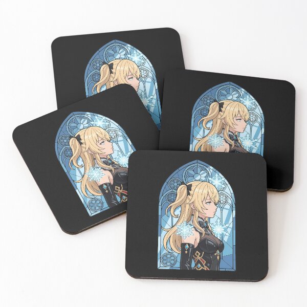 Item preview, Jean Genshin Impact Frost Cathedral Stained Glass designed and sold by mildaclairmo.