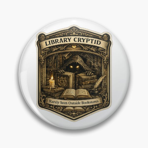 Item preview, Library Cryptid | Rarely Seen Outside Bookstores | Dark Academia Book Lover Design designed and sold by MrDev.
