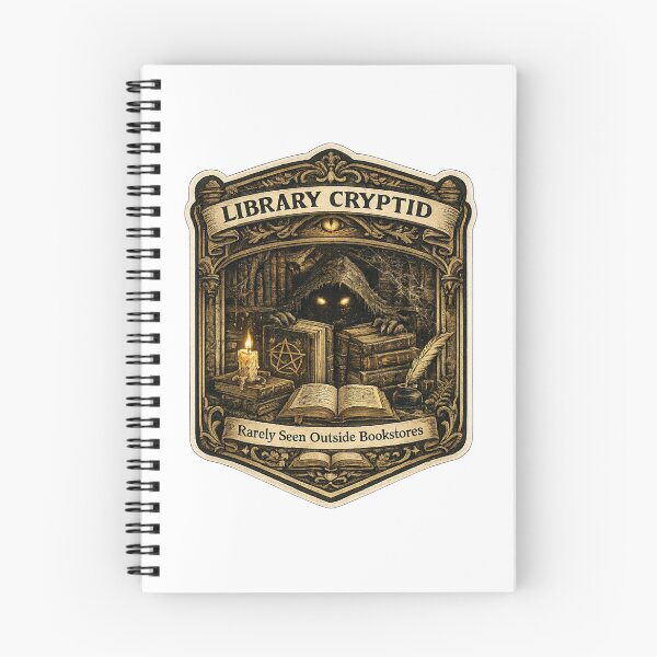 Item preview, Library Cryptid | Rarely Seen Outside Bookstores | Dark Academia Book Lover Design designed and sold by MrDev.