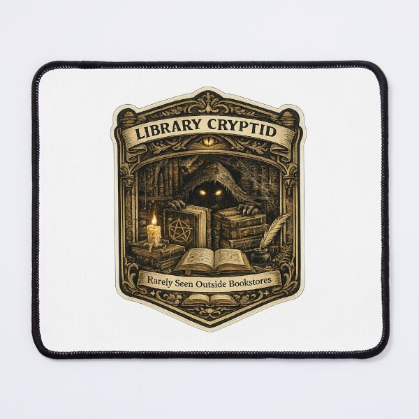 Item preview, Library Cryptid | Rarely Seen Outside Bookstores | Dark Academia Book Lover Design designed and sold by MrDev.