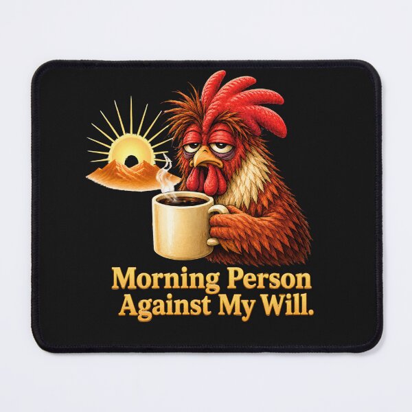 Item preview, Morning Person Against My Will designed and sold by AnimalMarvels.